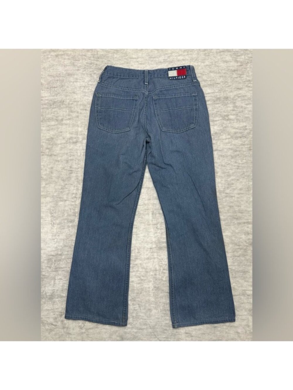 Vintage Tommy Hilfiger Jeans Straight Leg Denim Y2K Flag Logo